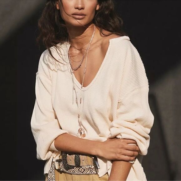 Free People Tops - Free People Santa Clara thermal Alabaster